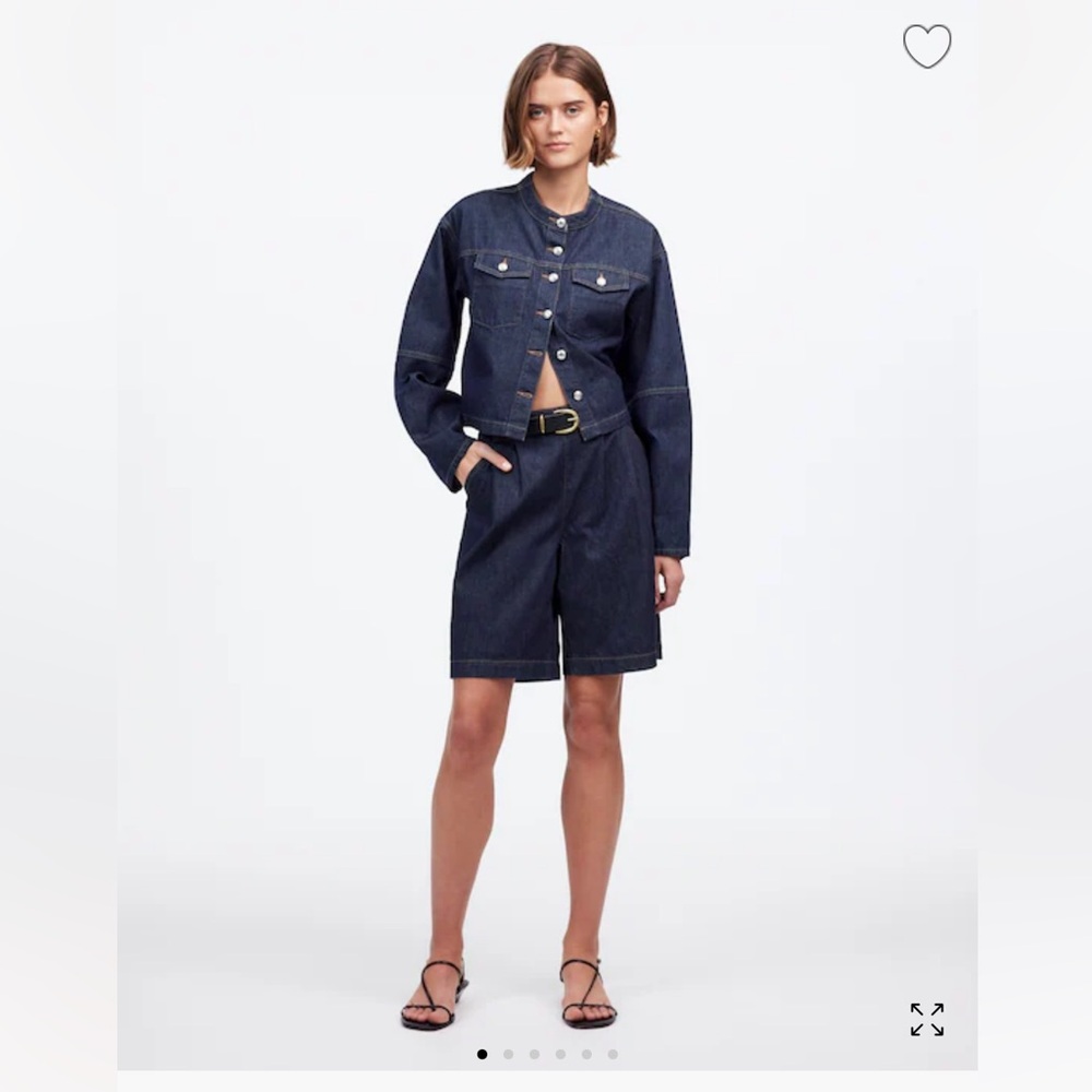 NWT Madewell pleated denim shorts